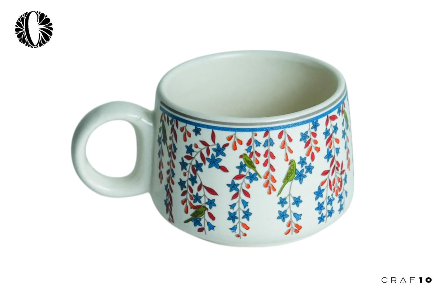 Design Bliss Tea Cup Set of 6, 150 ML, Microwave Safe